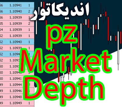 خرید و دانلود اندیکاتور نمایش معاملاتی در زمان حال بازار PZ Market Depth در متاتریدر 4