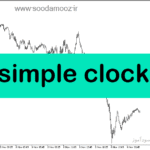 خرید و دانلود دانلود اندیکاتور زمان کندل متاتریدر5 با نام i simple clock