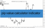 خرید و دانلود دانلود اندیکاتور محاسبه ارزش پیپ برای متاتریدر4 با نام pip value calculator indicator