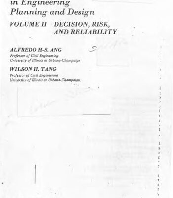 خرید و دانلود نسخه کامل کتاب 002: Probability Concepts in Engineering Planning and Design, Vol. 2: Decision, Risk, and Reliability