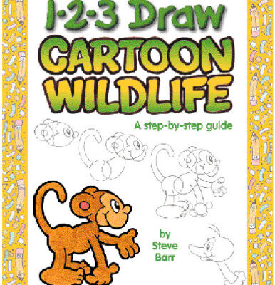 خرید و دانلود نسخه کامل کتاب 1-2-3 Draw Cartoon Wildlife: A step-by-step guide