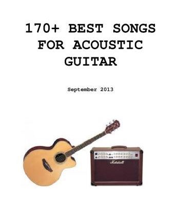 خرید و دانلود نسخه کامل کتاب 170+ Best Songs for Acoustic Guitar