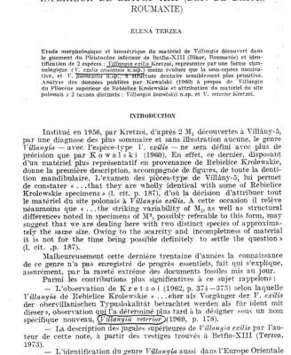 خرید و دانلود نسخه کامل کتاب 1991 Род Villanyia в нижнем плейстоцене местонахождения Бетфия-XIII (Elena Terzea, Le genre Villanyia Kretzoi dans le Pléistocène inférieur de Betfia-XIII (Dép. de Bihor, Roumanie)