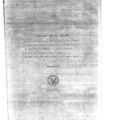 خرید و دانلود نسخه کامل کتاب 20 mm. A.A. Gun