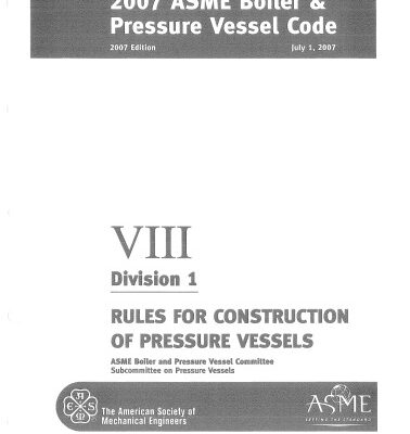 خرید و دانلود نسخه کامل کتاب 2007 Asme Boiler & Pressure Vessel Code Viii Division 1 Rules for Construction of Pressure Vessels