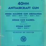 خرید و دانلود نسخه کامل کتاب 40 mm Antiaircraft Gun [Mk. 1, 2] [Ord. Pmphlt. 820, prelim]