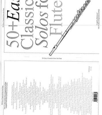 خرید و دانلود نسخه کامل کتاب 50 + Easy Classical Solos for Flute. Ноты для флейты