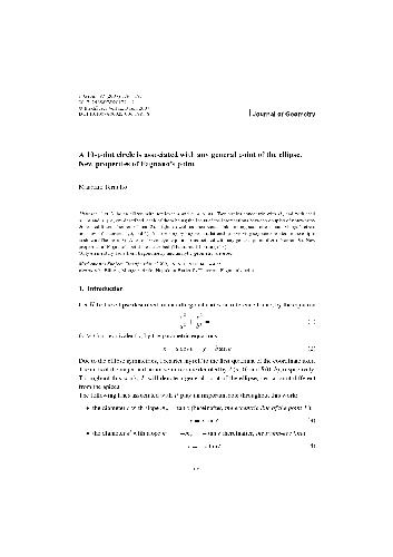 خرید و دانلود نسخه کامل کتاب A 10-point circle is associated with any general point of the ellipse. New properties of Fagnanos point_68f50a0741c87.jpeg خرید و دانلود نسخه کامل کتاب A 10-point circle is associated with any general point of the ellipse. New properties of Fagnanos point