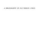 خرید و دانلود نسخه کامل کتاب A bibliography of Old French lyrics