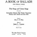 خرید و دانلود نسخه کامل کتاب A Book of Ballads for Female Voices