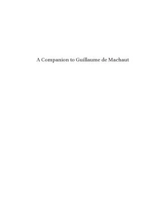 خرید و دانلود نسخه کامل کتاب A Companion to Guillaume de Machaut