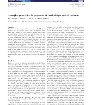 خرید و دانلود نسخه کامل کتاب A complete protocol for the preparation of chondrichthyan skeletal specimens