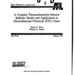 خرید و دانلود نسخه کامل کتاب A Coupled Thermochemistry-Interior Ballistic Model and Application to Electrothermal-Chemical (ETC) Guns