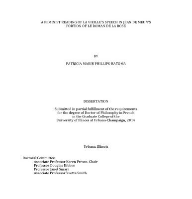 خرید و دانلود نسخه کامل کتاب A feminist reading of la Vieille’s speech in Jean de Meun’s portion of Le roman de la rose [PhD diss]