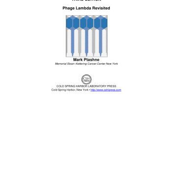 خرید و دانلود نسخه کامل کتاب A Genetic Switch: Phage Lambda Revisited