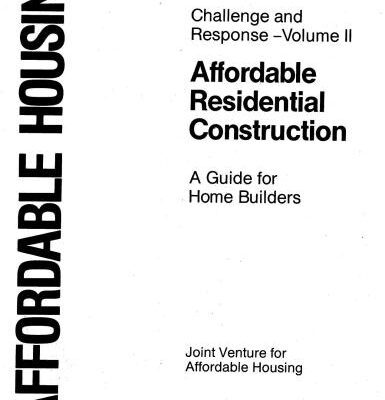 خرید و دانلود نسخه کامل کتاب A Guide for Home Builders, Affordable Residential Construction