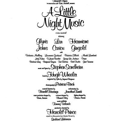 خرید و دانلود نسخه کامل کتاب A Little Night Music – мюзикл