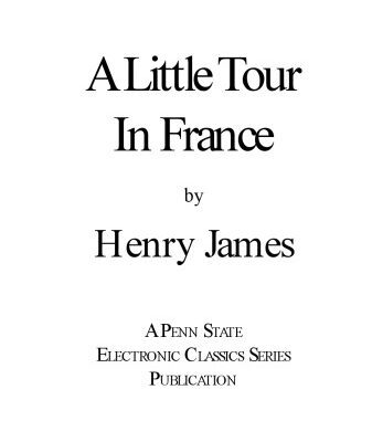 خرید و دانلود نسخه کامل کتاب A Little Tour in France
