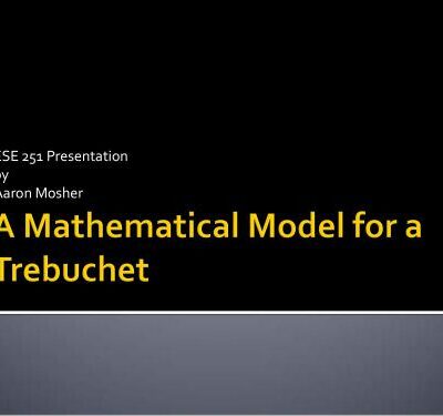 خرید و دانلود نسخه کامل کتاب A Mathematical model for a trebuchet