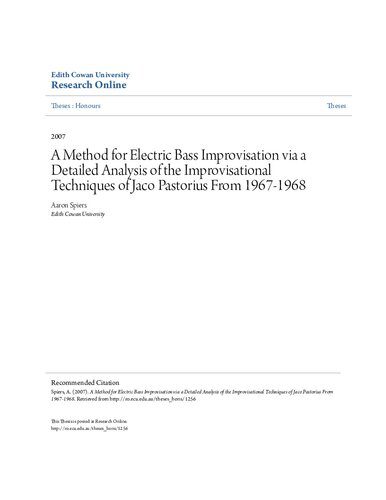 خرید و دانلود نسخه کامل کتاب A Method for Electric Bass Improvisation via a Detailed Analysis of the Improvisational Techniques of Jaco Pastorius From 1967-1968_68dd9b4d5749c.jpeg خرید و دانلود نسخه کامل کتاب A Method for Electric Bass Improvisation via a Detailed Analysis of the Improvisational Techniques of Jaco Pastorius From 1967-1968