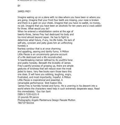 خرید و دانلود نسخه کامل کتاب A Million Little Pieces