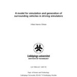 خرید و دانلود نسخه کامل کتاب A model for simulation and generation of surrounding vehicles in driving simulators