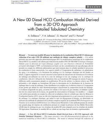 خرید و دانلود نسخه کامل کتاب A New 0D Diesel HCCI Combustion Model Derived from a 3D CFD Approach with Detailed Tabulated Chemistry