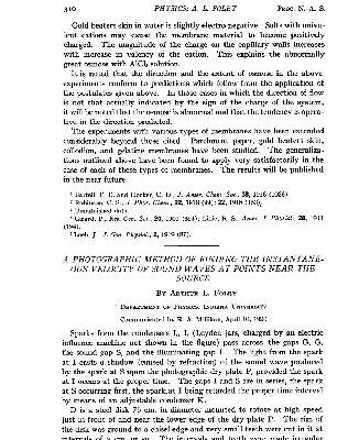 خرید و دانلود نسخه کامل کتاب A Photographic Method of Finding the Instantaneous Velocity of Sound Waves at Points Near the Source