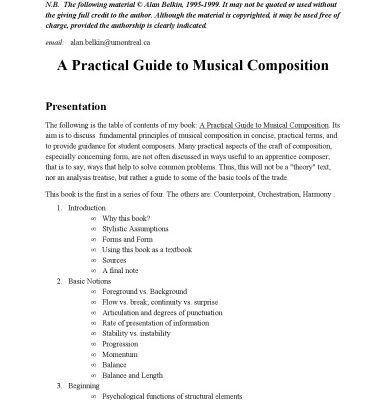 خرید و دانلود نسخه کامل کتاب A Practical Guide to Musical Composition