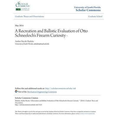 خرید و دانلود نسخه کامل کتاب A Recreation and Ballistic Evaluation of Otto Schneeloch’s Firearm Curiosity