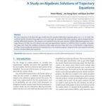 خرید و دانلود نسخه کامل کتاب A study on algebraic solutions of trajectory equations