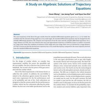 خرید و دانلود نسخه کامل کتاب A study on algebraic solutions of trajectory equations