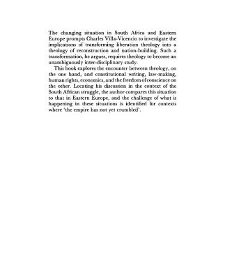 خرید و دانلود نسخه کامل کتاب A Theology of Reconstruction: Nation-Building and Human Rights