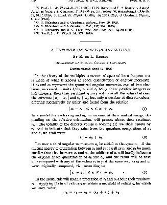 خرید و دانلود نسخه کامل کتاب A Theorem on Space Quantization
