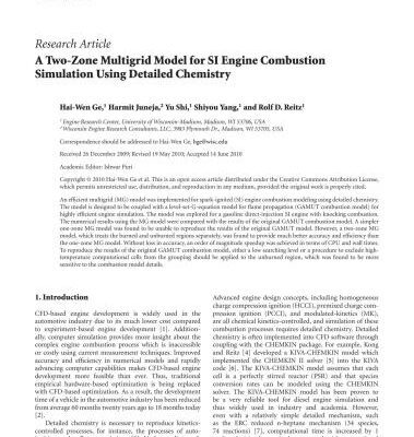 خرید و دانلود نسخه کامل کتاب A Two-Zone Multigrid Model for SI Engine Combustion Simulation Using Detailed Chemistry
