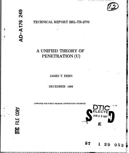 خرید و دانلود نسخه کامل کتاب A UNIFIED THEORY OF PENETRATION (U)_68f804f916adf.jpeg خرید و دانلود نسخه کامل کتاب A UNIFIED THEORY OF PENETRATION (U)