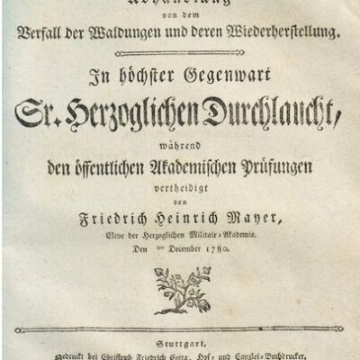 خرید و دانلود نسخه کامل کتاب Abhandlung von dem Verfall der Waldungen und deren Wiederherstellung