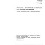 خرید و دانلود نسخه کامل کتاب [ABNT NBR 14021:2005] Transporte – Acessibilidade no sistema de trem urbano ou metropolitano