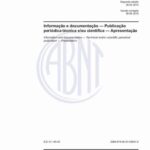 خرید و دانلود نسخه کامل کتاب [ABNT NBR 6021:2015] Informação e documentação — Publicação periódica técnica e/ou científica — Apresentação (Versão Corrigida: 2016)