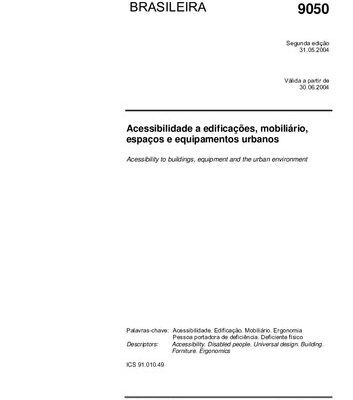 خرید و دانلود نسخه کامل کتاب [ABNT NBR 9050:2004] Acessibilidade a edificações, mobiliário, espaços e equipamentos urbanos