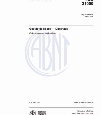خرید و دانلود نسخه کامل کتاب [ABNT NBR ISO 31000:2018] Gestão de riscos – Diretrizes