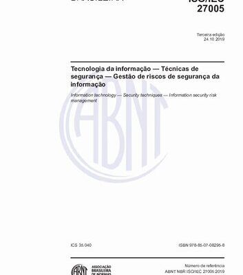 خرید و دانلود نسخه کامل کتاب [ABNT NBR ISO/IEC 27005:2019] Tecnologia da informação — Técnicas de segurança — Gestão de riscos de segurança da informação