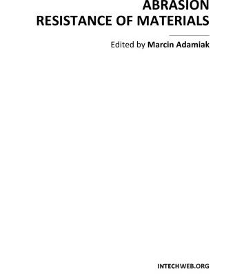 خرید و دانلود نسخه کامل کتاب Abrasion Resistance of Polymer Nanocomposites – A review