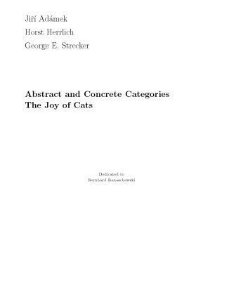 خرید و دانلود نسخه کامل کتاب Abstract and concrete categories: the joy of cats