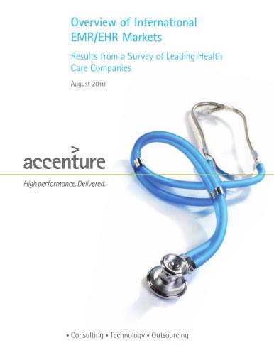 خرید و دانلود نسخه کامل کتاب Accenture. Overview of International EMR/EHR Markets. Results from a Survey of Leading Health Care Companies_68dd28e8979f1.jpeg خرید و دانلود نسخه کامل کتاب Accenture. Overview of International EMR/EHR Markets. Results from a Survey of Leading Health Care Companies
