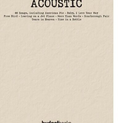 خرید و دانلود نسخه کامل کتاب Acoustic: Budget Books