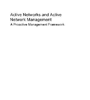 خرید و دانلود نسخه کامل کتاب Active networks and active network management