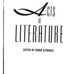 خرید و دانلود نسخه کامل کتاب Acts of Literature