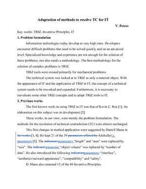 خرید و دانلود نسخه کامل کتاب Adaptation of methods to resolve TC for IT