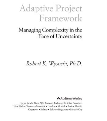 خرید و دانلود نسخه کامل کتاب Adaptive Project Framework: Managing Complexity in the Face of Uncertainty